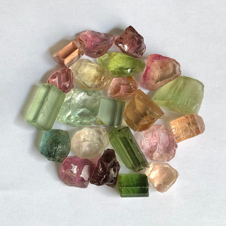 10.55 Grams Facet Rough Mix Tourmalines For Sale - Noble Gemstones®