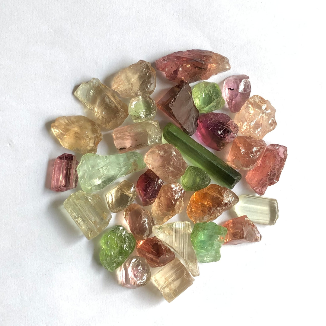 17.05 Grams Mix Raw Tourmalines - Noble Gemstones®