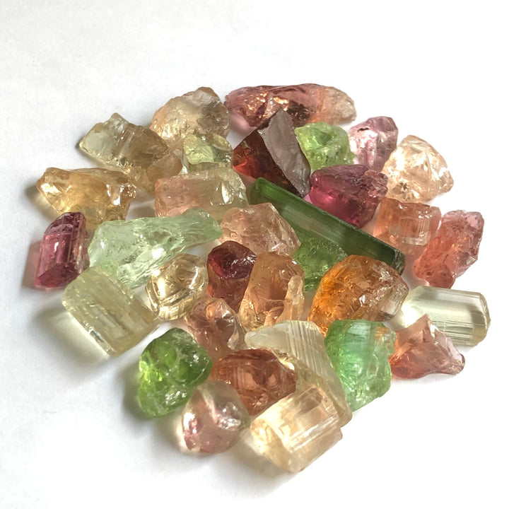 17.05 Grams Mix Raw Tourmalines - Noble Gemstones®