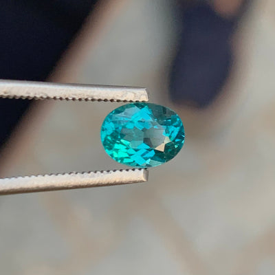 1.05 Carats Blue Apatite Semi-Precious Gemstone