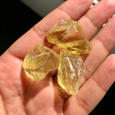 34.36 Grams Facet Rough Lemon Quartz - Noble Gemstones®