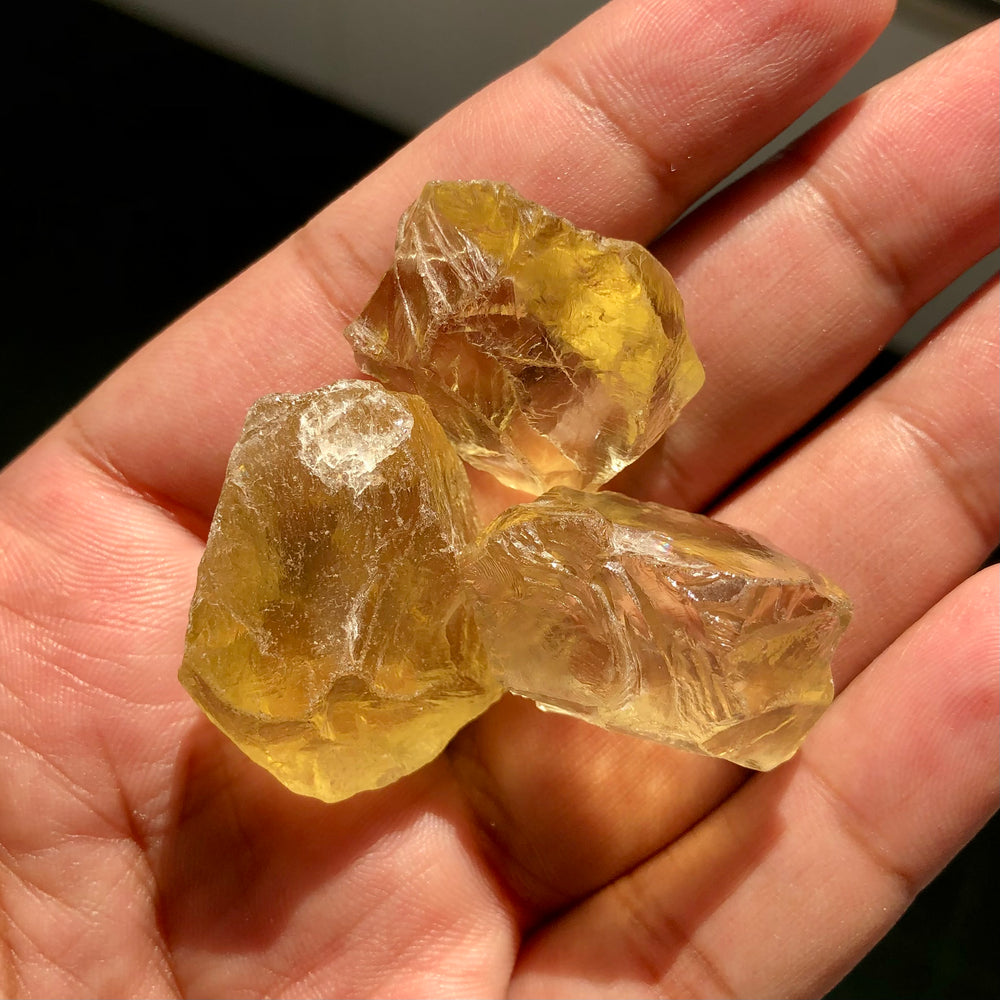 37.92 Grams Facet Rough Yellow Quartz - Noble Gemstones®