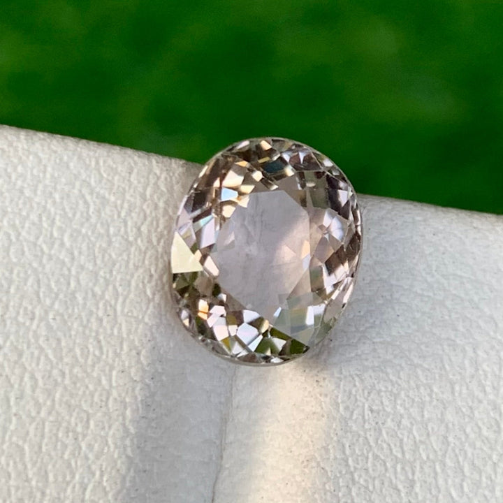 3.70 Carats Faceted White Tourmaline