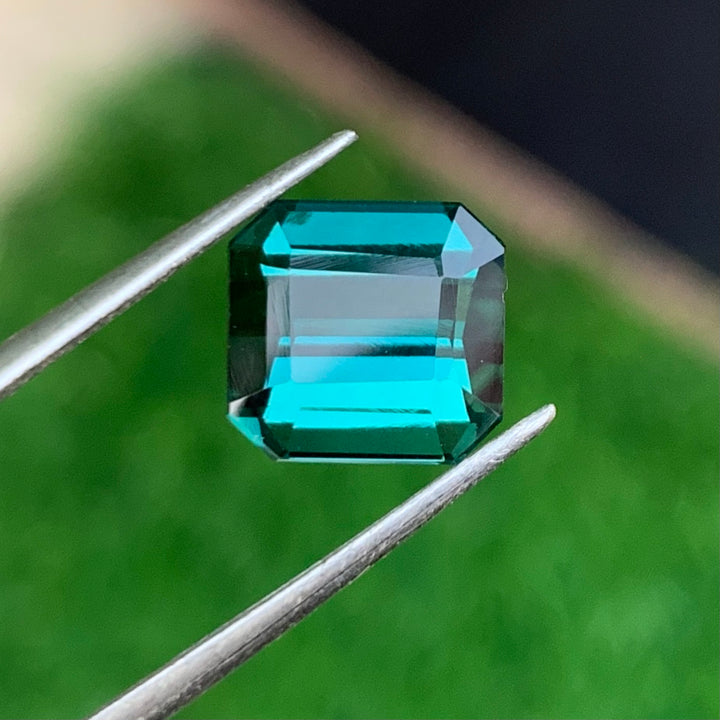 3.45 Carats Faceted Semi-Precious Indicolite Tourmaline