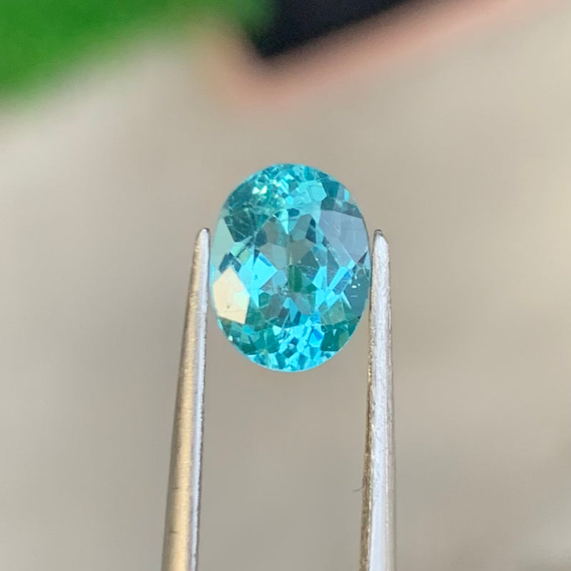 1.50 Carats Blue Apatite Semi-Precious Gemstone