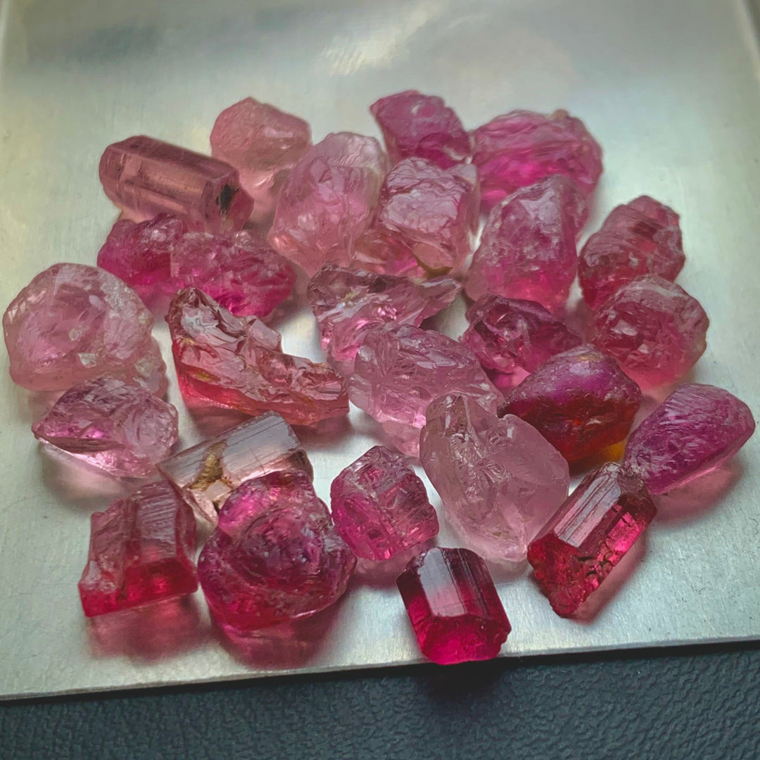 64.20 Carats Facet Rough Pink Afghanistan Tourmaline