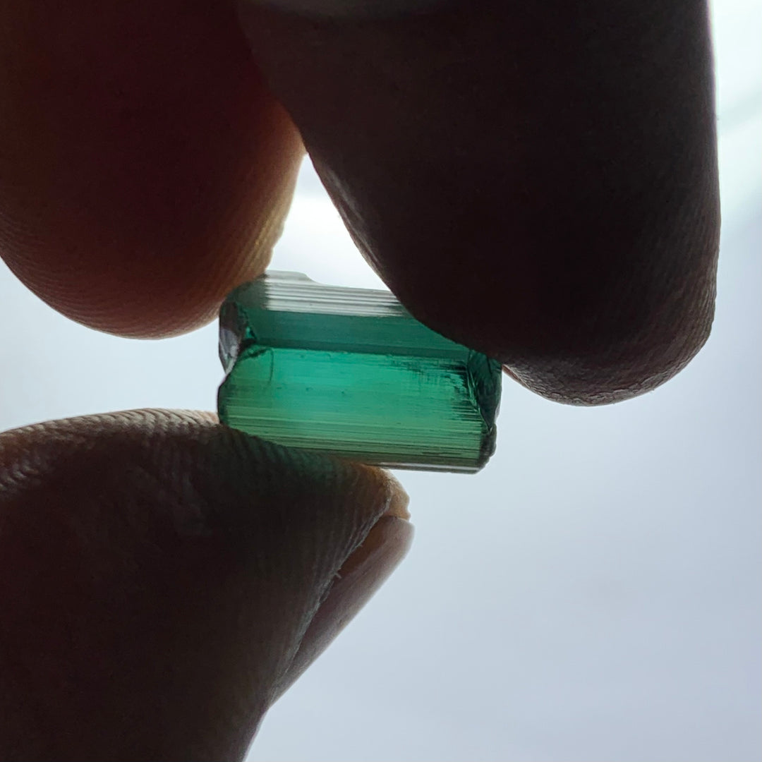 6.70 Carats Facet Rough Bluish Green Afghanistan Tourmaline