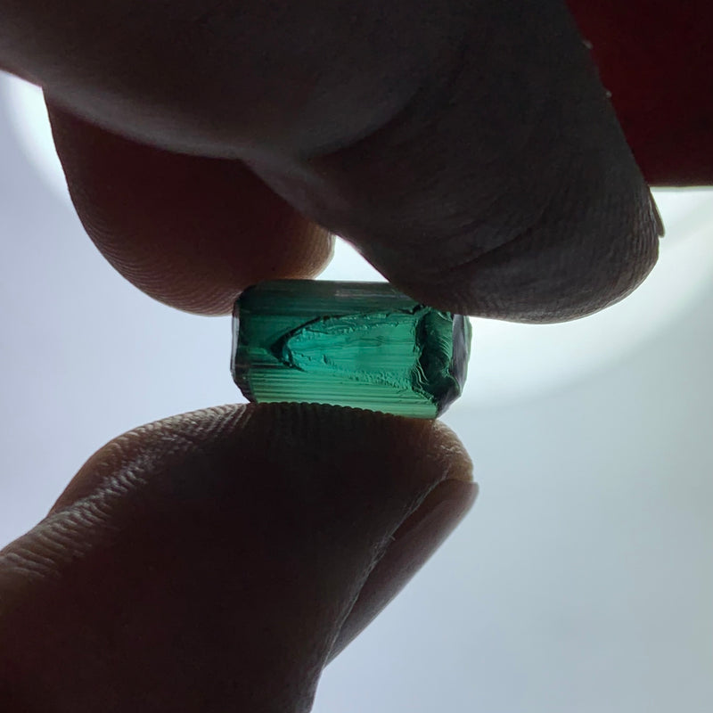 6.70 Carats Facet Rough Bluish Green Afghanistan Tourmaline