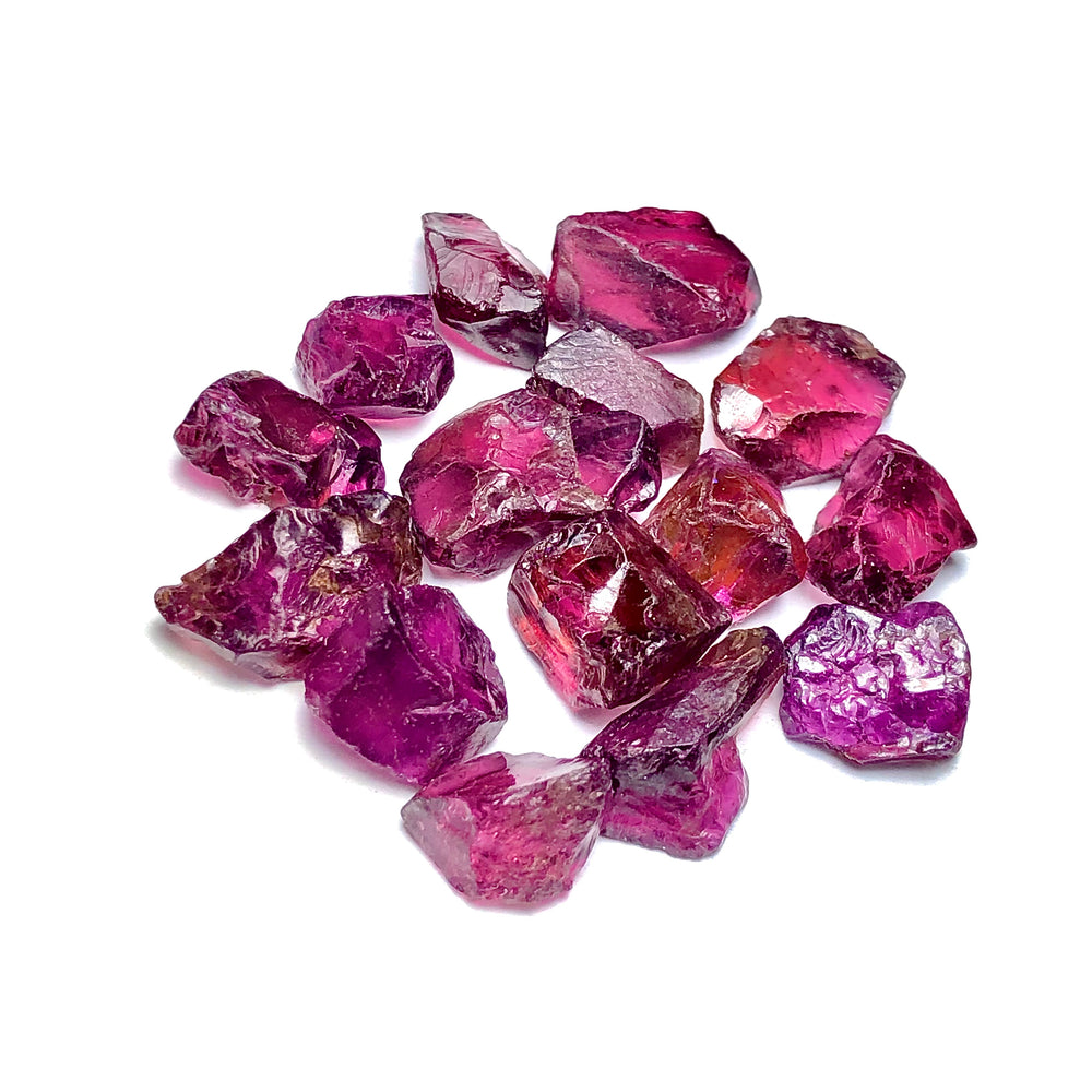 11.55 Grams Facet Rough Reddish Pink Rhodolite Garnet - Noble Gemstones®