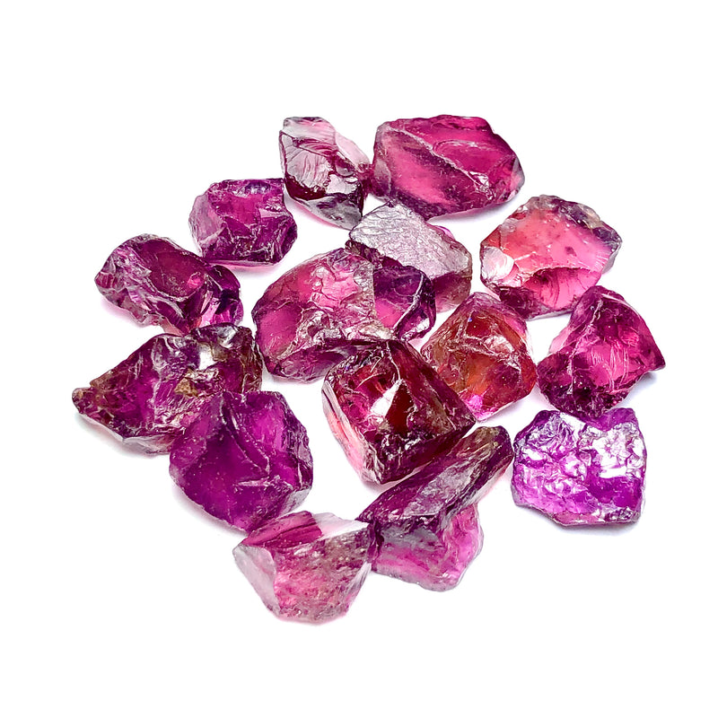 11.55 Grams Facet Rough Reddish Pink Rhodolite Garnet - Noble Gemstones®