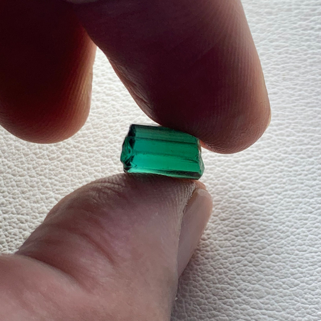 4.25 Carats Facet Rough Bluish Green Afghanistan Tourmaline