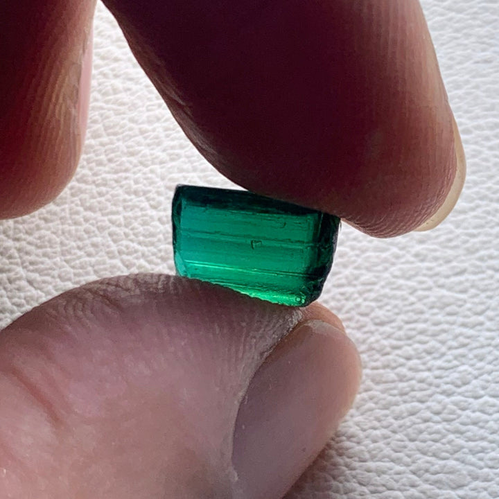 4.25 Carats Facet Rough Bluish Green Afghanistan Tourmaline