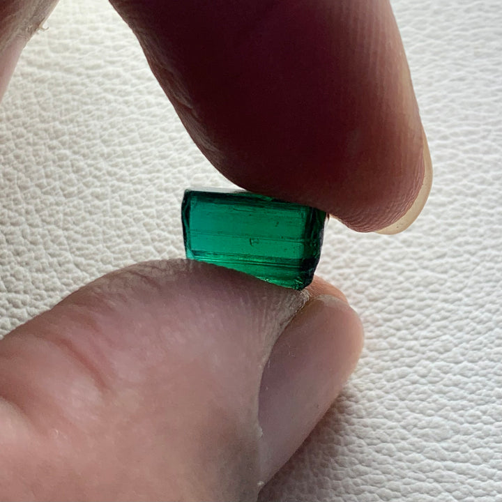 4.25 Carats Facet Rough Bluish Green Afghanistan Tourmaline