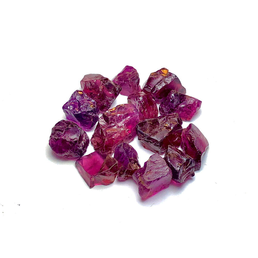 11.43 Grams Facet Rough Reddish Pink Rhodolite Garnet - Noble Gemstones®