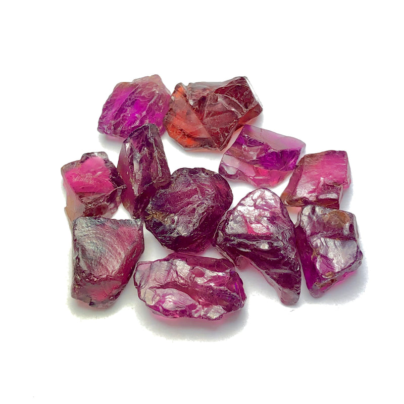 10.51 Grams Raw Reddish Pink Rhodolite Garnet - Noble Gemstones®