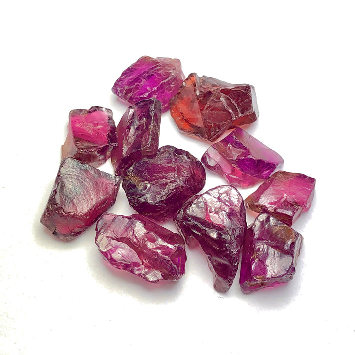 10.51 Grams Raw Reddish Pink Rhodolite Garnet - Noble Gemstones®