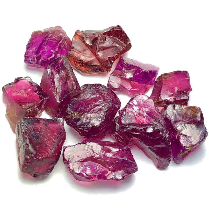 10.51 Grams Raw Reddish Pink Rhodolite Garnet - Noble Gemstones®