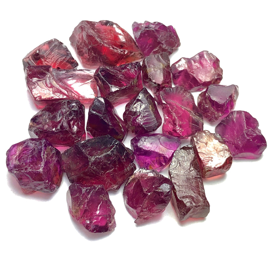 12.1 Grams Raw Reddish Pink Rhodolite Garnet - Noble Gemstones®