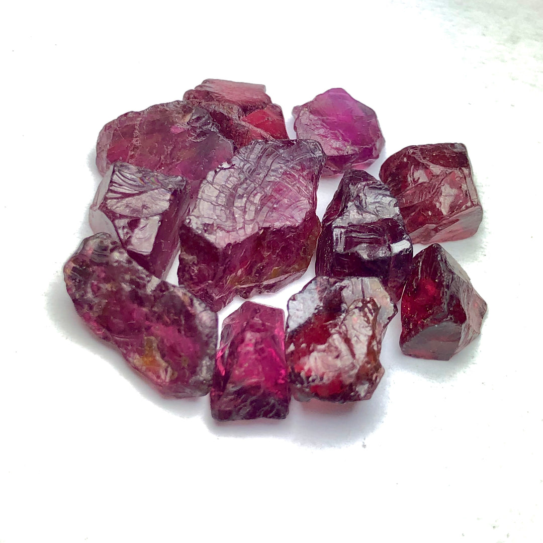 13.5 Grams Raw Reddish Pink Rhodolite Garnet - Noble Gemstones®