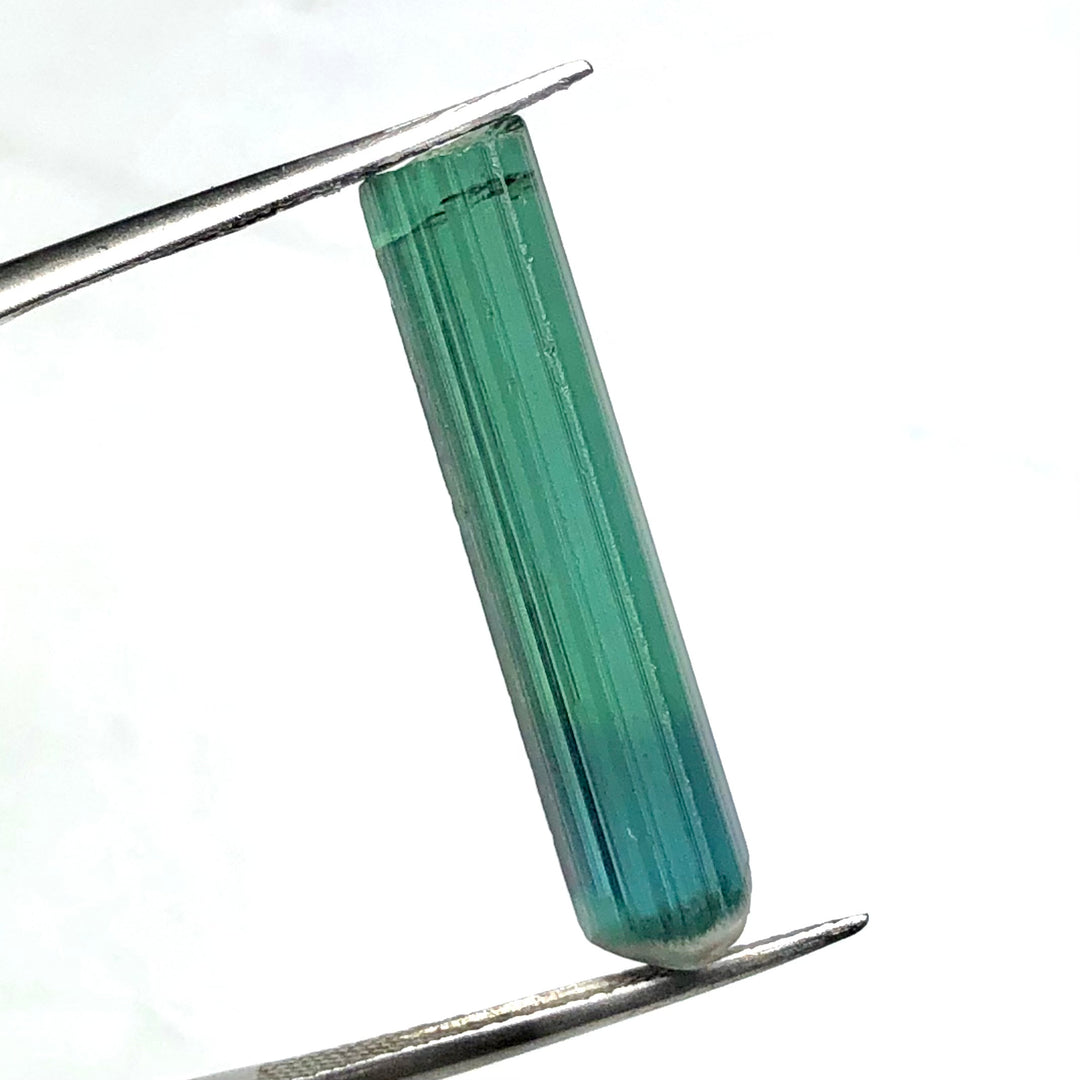 8.35 Carats Facet Rough Bi-Color Greenish Blue Afghanistan Tourmaline - Noble Gemstones®