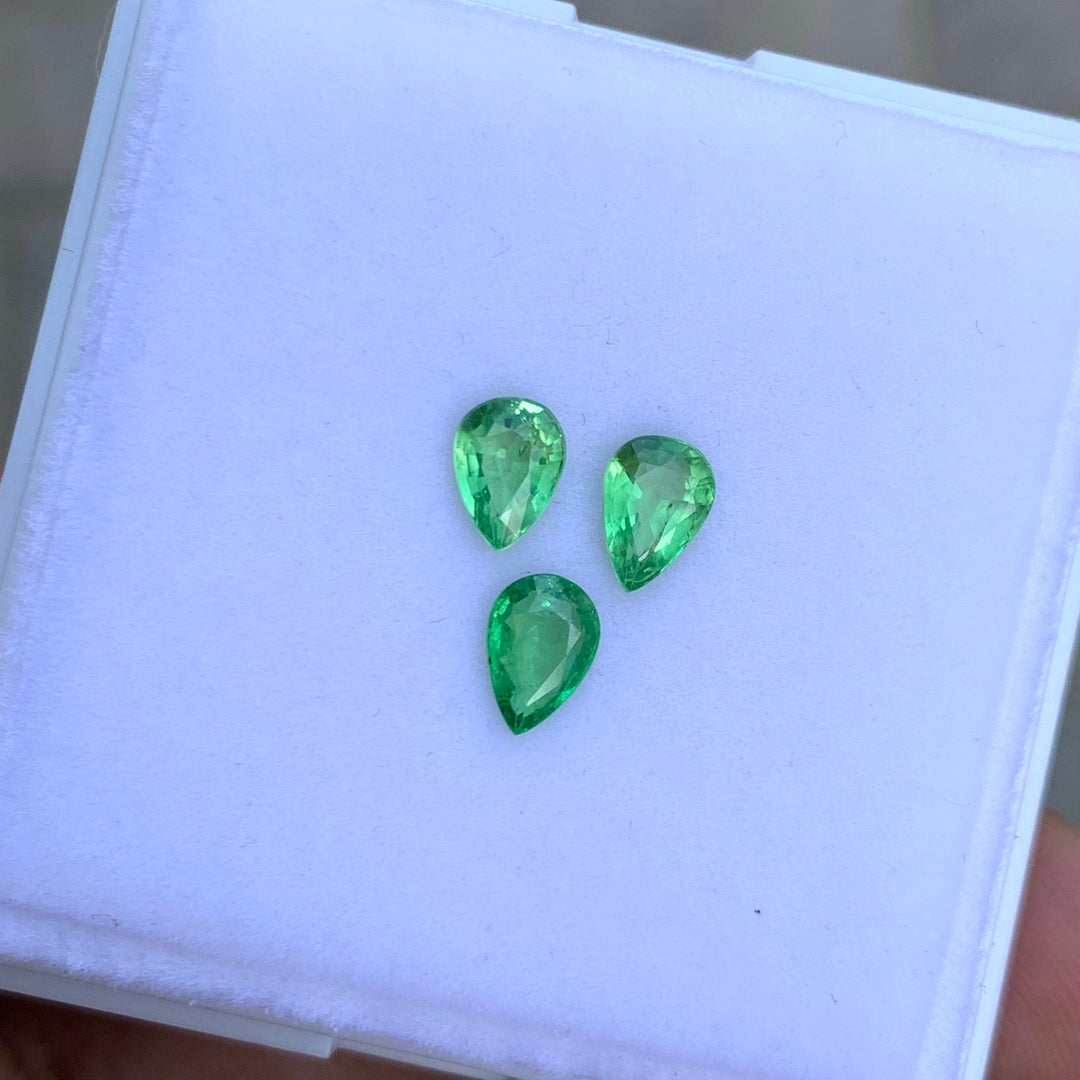 0.70 Carats Each Faceted Tsavorite Garnets