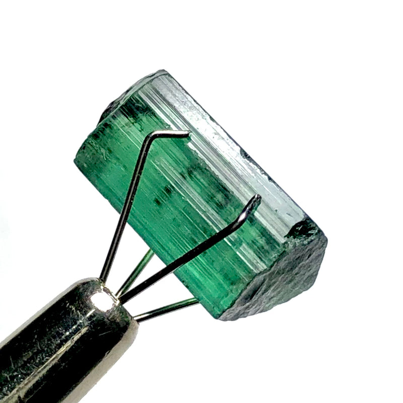 8 Carats Facet Rough Bluish Green Afghanistan Tourmaline - Noble Gemstones®