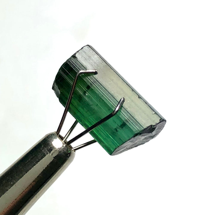 6.90 Carats Facet Rough Afghanistan Green Tourmaline - Noble Gemstones®