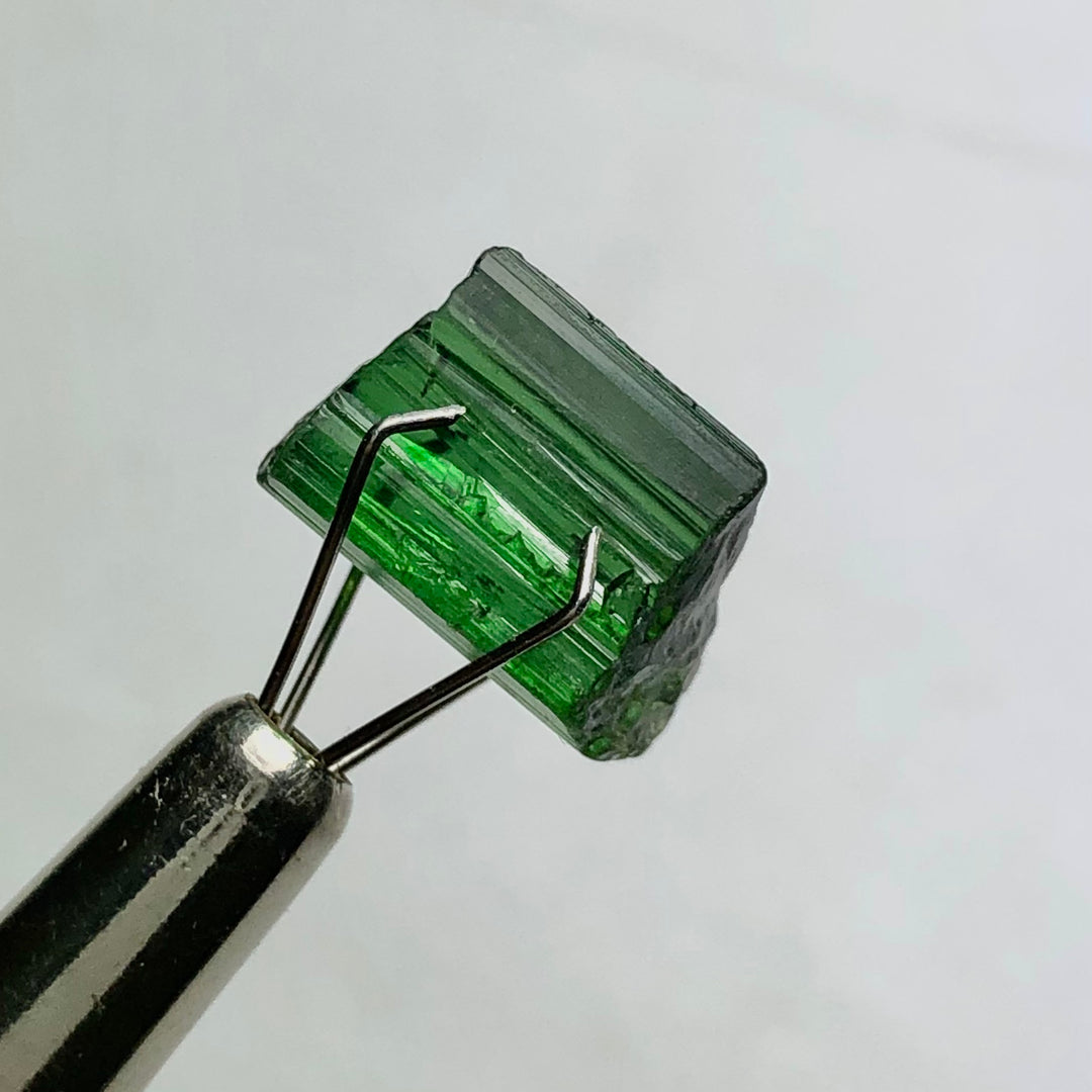 5.25 Carats Facet Rough Green Tourmaline - Noble Gemstones®