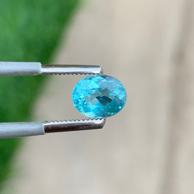 1.70 Carats Blue Apatite Semi-Precious Gemstone