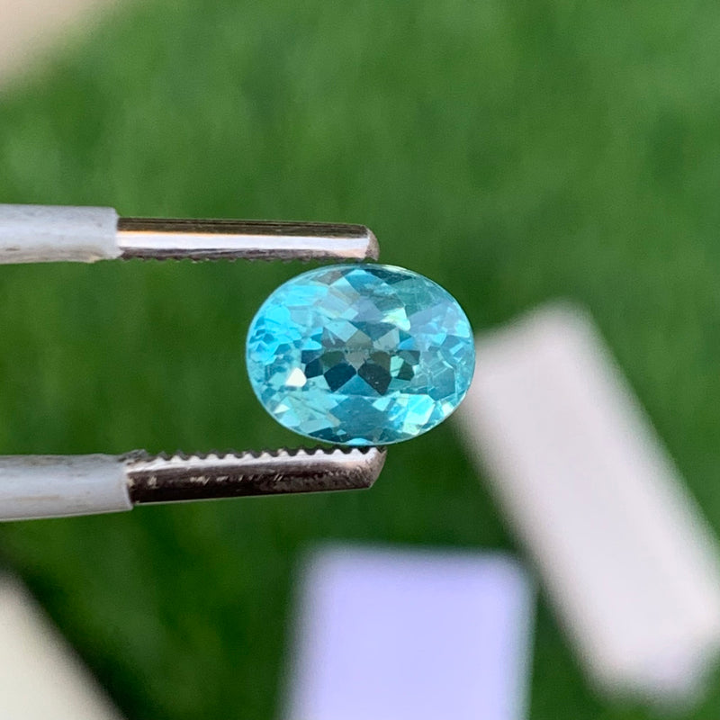 1.70 Carats Blue Apatite Semi-Precious Gemstone