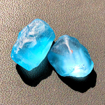 10 Grams Facet Rough Blue Topaz - Noble Gemstones®