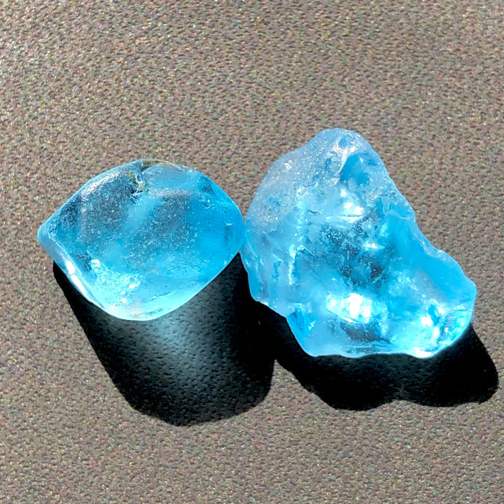 Buy 10.59 Grams Facet Rough Blue London Topaz - Noble Gemstones®