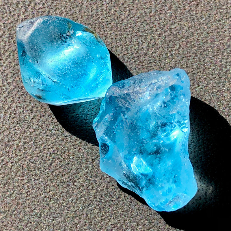 Buy 10.59 Grams Facet Rough Blue London Topaz - Noble Gemstones®
