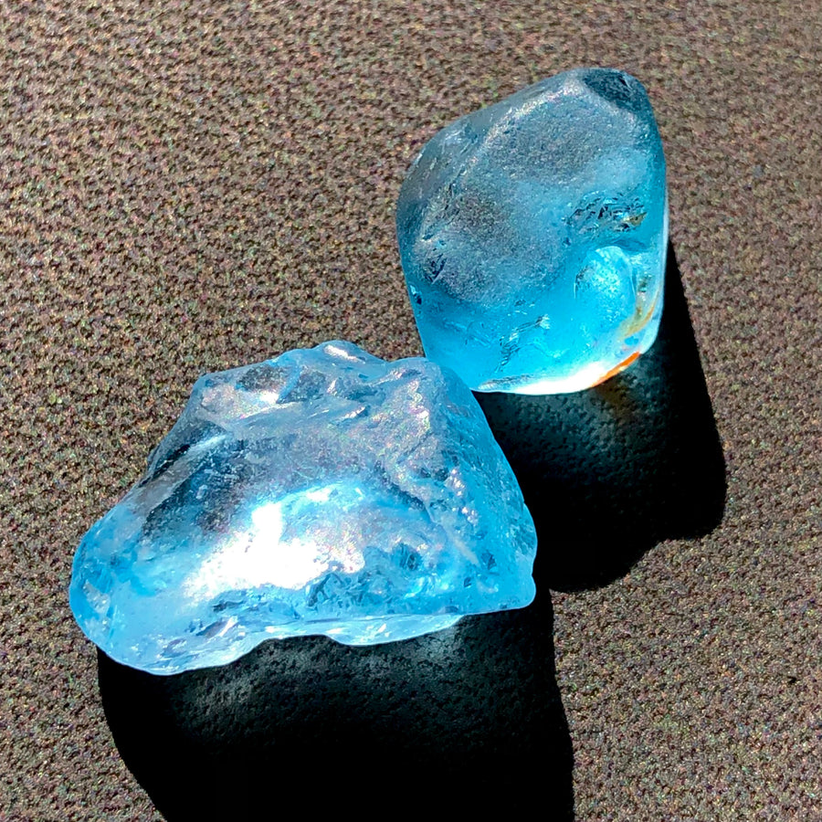 Buy 10.59 Grams Facet Rough Blue London Topaz - Noble Gemstones®