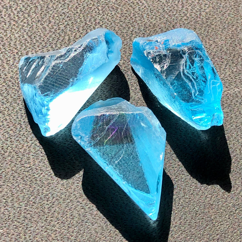 18.81 Grams Facet Rough London  Blue Topaz - Noble Gemstones®