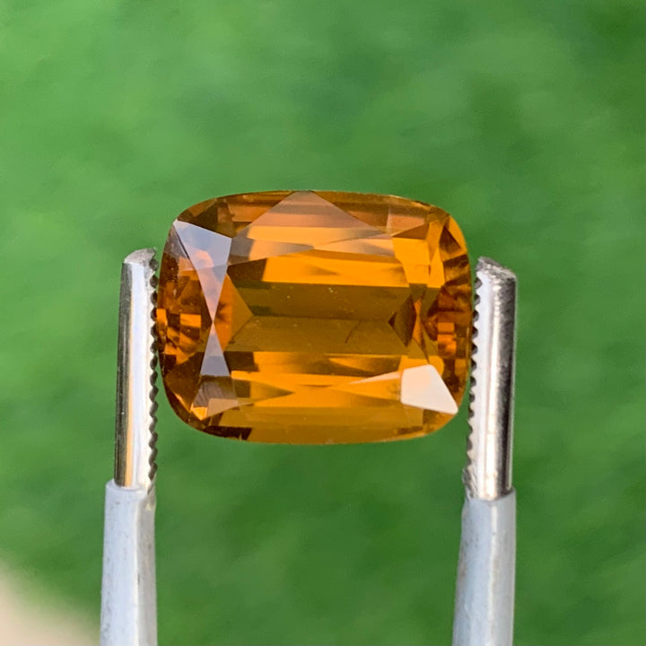 6.05 Carats Faceted Semi-Precious Citrine Stone