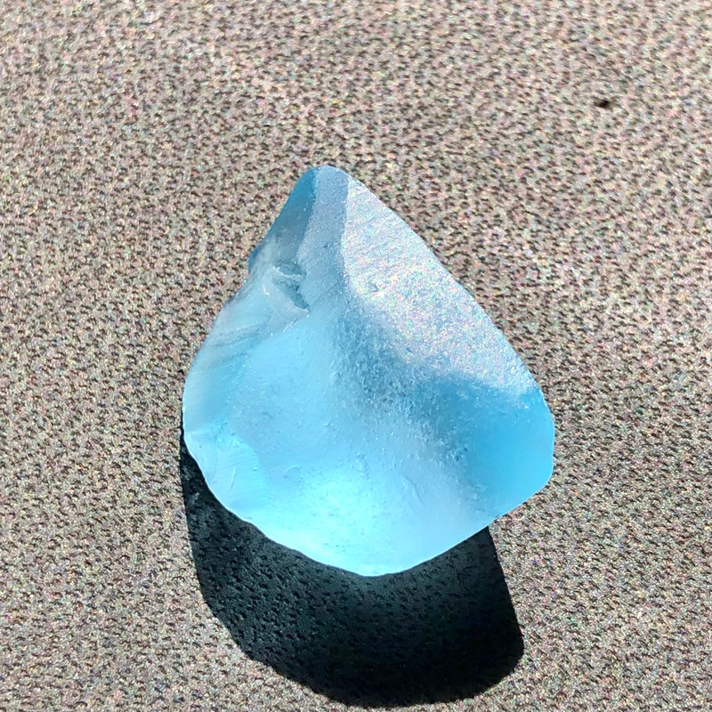 6.23 Grams Facet Rough London Blue Topaz - Noble Gemstones®