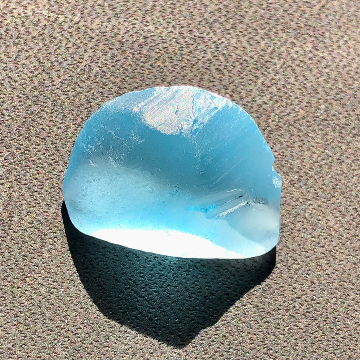 6.23 Grams Facet Rough London Blue Topaz - Noble Gemstones®