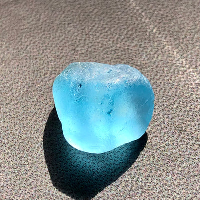 7.12 Grams Facet Rough London Blue Topaz - Noble Gemstones®
