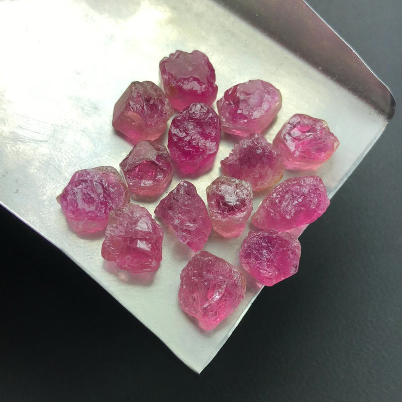 9.68 Grams Facet Rough Pink Afghanistan Tourmalines
